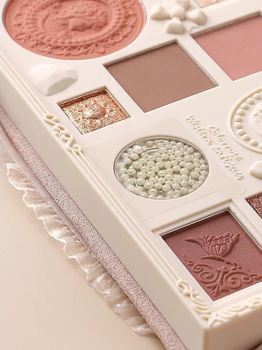 COLORROSE Lace Embossed Western Antique Makeup Smokey Pink Tea