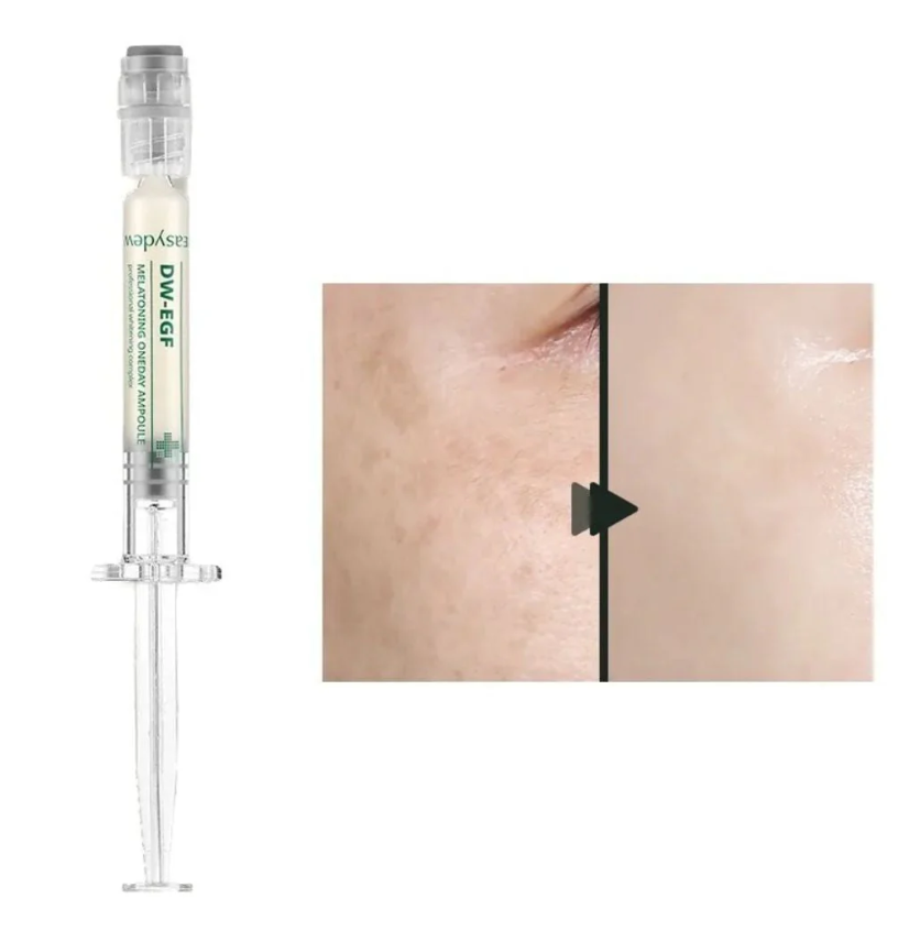 Ampoule Mélatonisante Easydew DW-EGF One Day - 15ml + 15ml, Soin Éclaircissant Coréen, Neuf